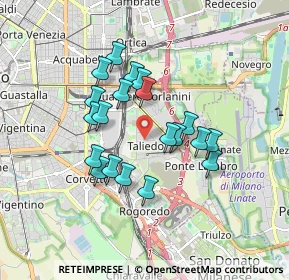 Mappa Via Dione Cassio, 20138 Milano MI, Italia (1.4475)
