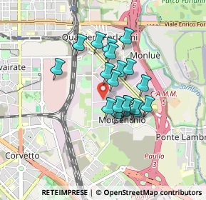 Mappa Via Dione Cassio, 20138 Milano MI, Italia (0.621)