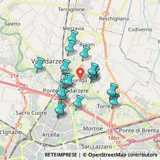 Mappa Via Ugo Foscolo, 35010 Cadoneghe PD, Italia (1.437)