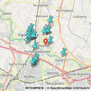 Mappa Via Ugo Foscolo, 35010 Cadoneghe PD, Italia (1.613)