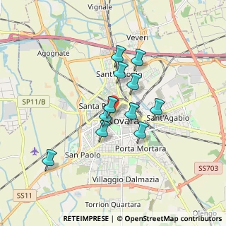Mappa Via Nazzari, 28100 Novara NO, Italia (1.35909)