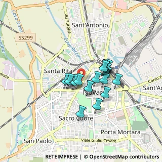 Mappa Via Nazzari, 28100 Novara NO, Italia (0.571)