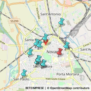 Mappa Via Nazzari, 28100 Novara NO, Italia (0.92846)