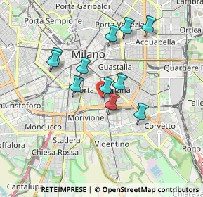 Mappa Via Vignola, 20136 Milano MI, Italia (1.52909)