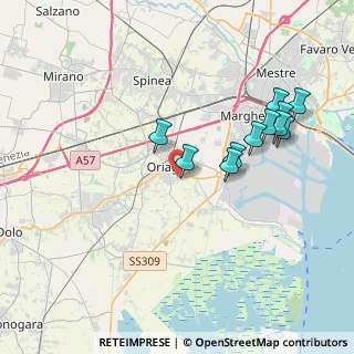 Mappa Via Vittoria Lago, 30034 Mira VE, Italia (3.74545)