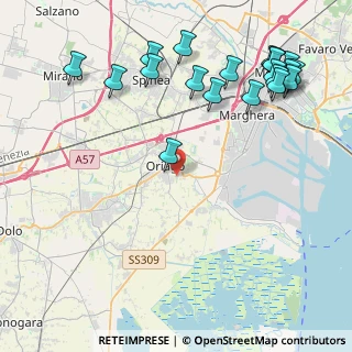 Mappa Via Vittoria Lago, 30034 Mira VE, Italia (5.368)