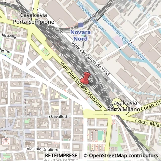 Mappa Viale Alessandro Manzoni, 20, 28100 Novara, Novara (Piemonte)
