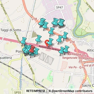 Mappa A4 Torino - Trieste, 35126 Padova PD, Italia (0.84815)