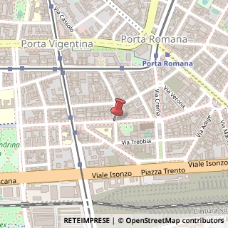 Mappa Via Giulio Romano,  17, 20135 Milano, Milano (Lombardia)
