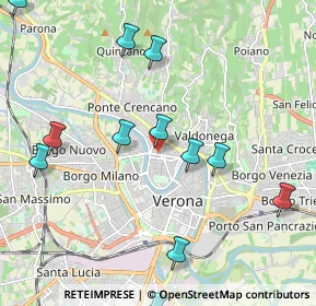 Mappa Via Tolosetto Farinati degli Uberti, 37126 Verona VR, Italia (2.43)