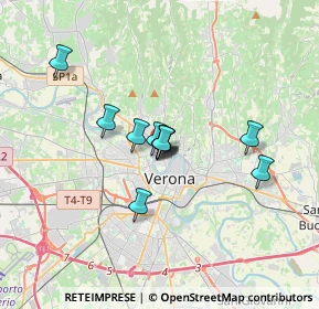 Mappa Via Tolosetto Farinati degli Uberti, 37126 Verona VR, Italia (2.25182)