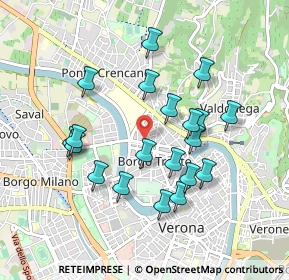 Mappa Via Tolosetto Farinati degli Uberti, 37126 Verona VR, Italia (0.8495)