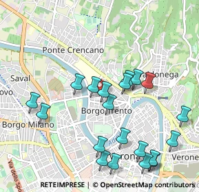 Mappa Via Tolosetto Farinati degli Uberti, 37126 Verona VR, Italia (1.1005)