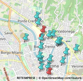 Mappa Via Tolosetto Farinati degli Uberti, 37126 Verona VR, Italia (0.9355)