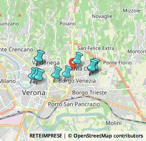 Mappa Via Carlo Pedrotti, 37129 Verona VR, Italia (1.41182)