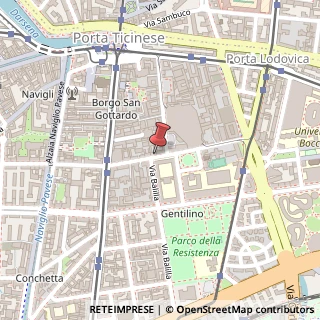 Mappa Via Gentilino, 13, 20136 Milano, Milano (Lombardia)