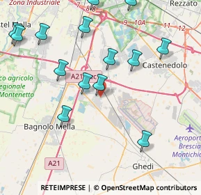 Mappa Via Angelo Canossi, 25010 Montirone BS, Italia (5.64)