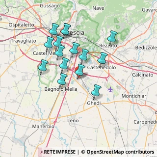 Mappa Via Angelo Canossi, 25010 Montirone BS, Italia (6.52667)