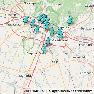Mappa Via Angelo Canossi, 25010 Montirone BS, Italia (6.87)