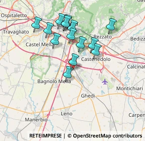 Mappa Via Angelo Canossi, 25010 Montirone BS, Italia (6.87)