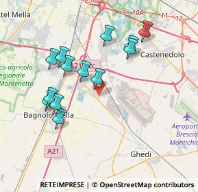 Mappa Via Allende Salvatore, 25010 Montirone BS, Italia (3.60846)