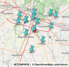 Mappa Via Allende Salvatore, 25010 Montirone BS, Italia (6.91429)