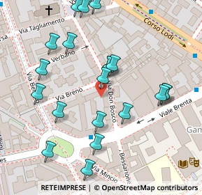 Mappa Via Breno, 20139 Milano MI, Italia (0.1335)