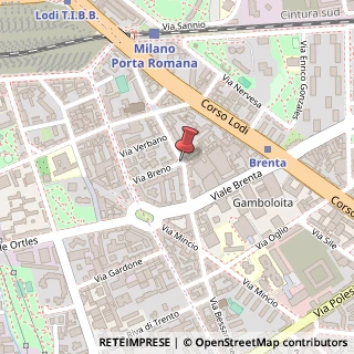 Mappa Via Breno,  1, 20139 Milano, Milano (Lombardia)