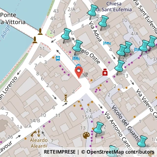 Mappa Via Armando Diaz, 37121 Verona VR, Italia (0.1225)