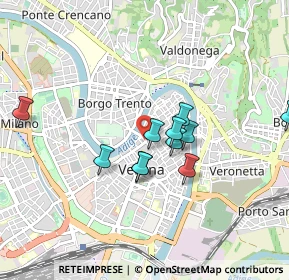 Mappa Via Armando Diaz, 37121 Verona VR, Italia (0.75636)