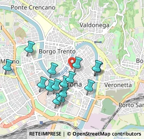 Mappa Via Armando Diaz, 37121 Verona VR, Italia (0.86867)