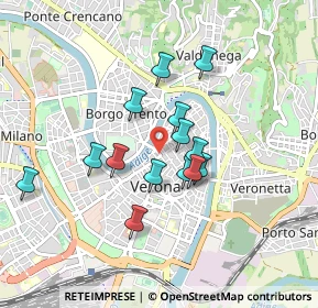 Mappa Via Armando Diaz, 37121 Verona VR, Italia (0.70929)