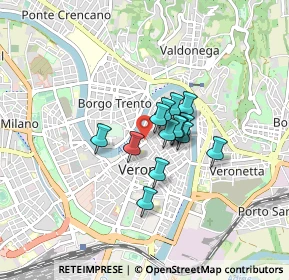 Mappa Via Armando Diaz, 37121 Verona VR, Italia (0.505)