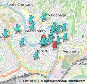 Mappa Via Armando Diaz, 37121 Verona VR, Italia (0.704)