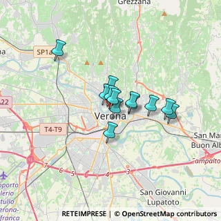 Mappa Via Armando Diaz, 37121 Verona VR, Italia (2.15333)