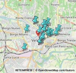 Mappa Via Armando Diaz, 37121 Verona VR, Italia (1.086)