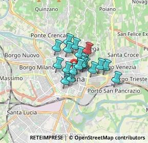 Mappa Via Armando Diaz, 37121 Verona VR, Italia (0.88895)