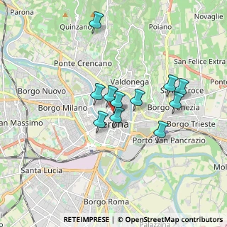 Mappa Via Armando Diaz, 37121 Verona VR, Italia (1.39727)