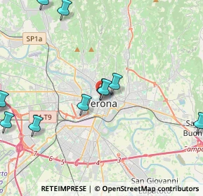 Mappa Via Armando Diaz, 37121 Verona VR, Italia (5.12545)