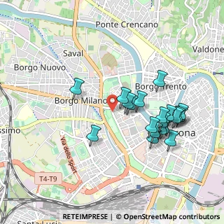 Mappa Via Porta San Zeno, 37121 Verona VR, Italia (0.899)