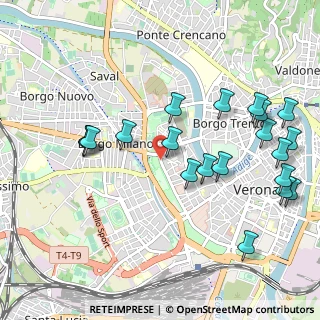 Mappa Via Porta San Zeno, 37121 Verona VR, Italia (1.1535)