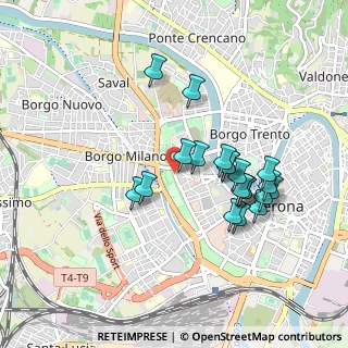 Mappa Via Porta San Zeno, 37121 Verona VR, Italia (0.8255)