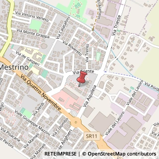 Mappa Via Aquileia, 11B, 35035 Mestrino, Padova (Veneto)