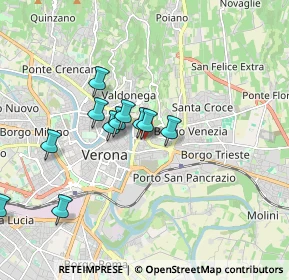 Mappa Via Paradiso, 37129 Verona VR, Italia (1.56818)