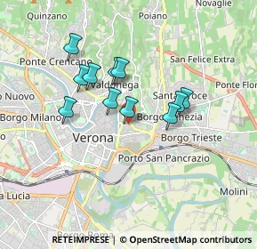 Mappa Via Paradiso, 37129 Verona VR, Italia (1.40273)