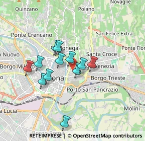 Mappa Via Paradiso, 37129 Verona VR, Italia (1.3925)