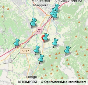 Mappa Via Paradiso, 36040 Sarego VI, Italia (3.55455)