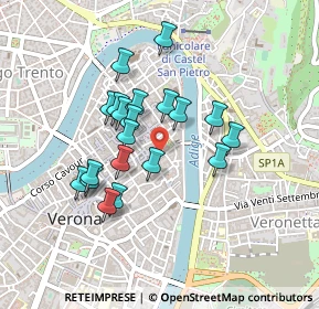 Mappa Vicolo Crocioni, 37121 Verona VR, Italia (0.3695)