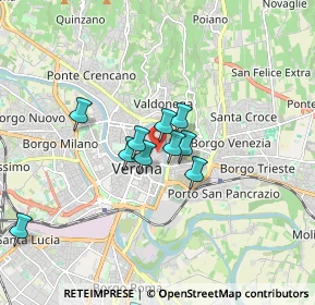 Mappa Via S. Sebastiano, 37121 Verona VR, Italia (1.48)