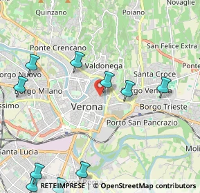 Mappa Via San Sebastiano, 37121 Verona VR, Italia (2.90545)